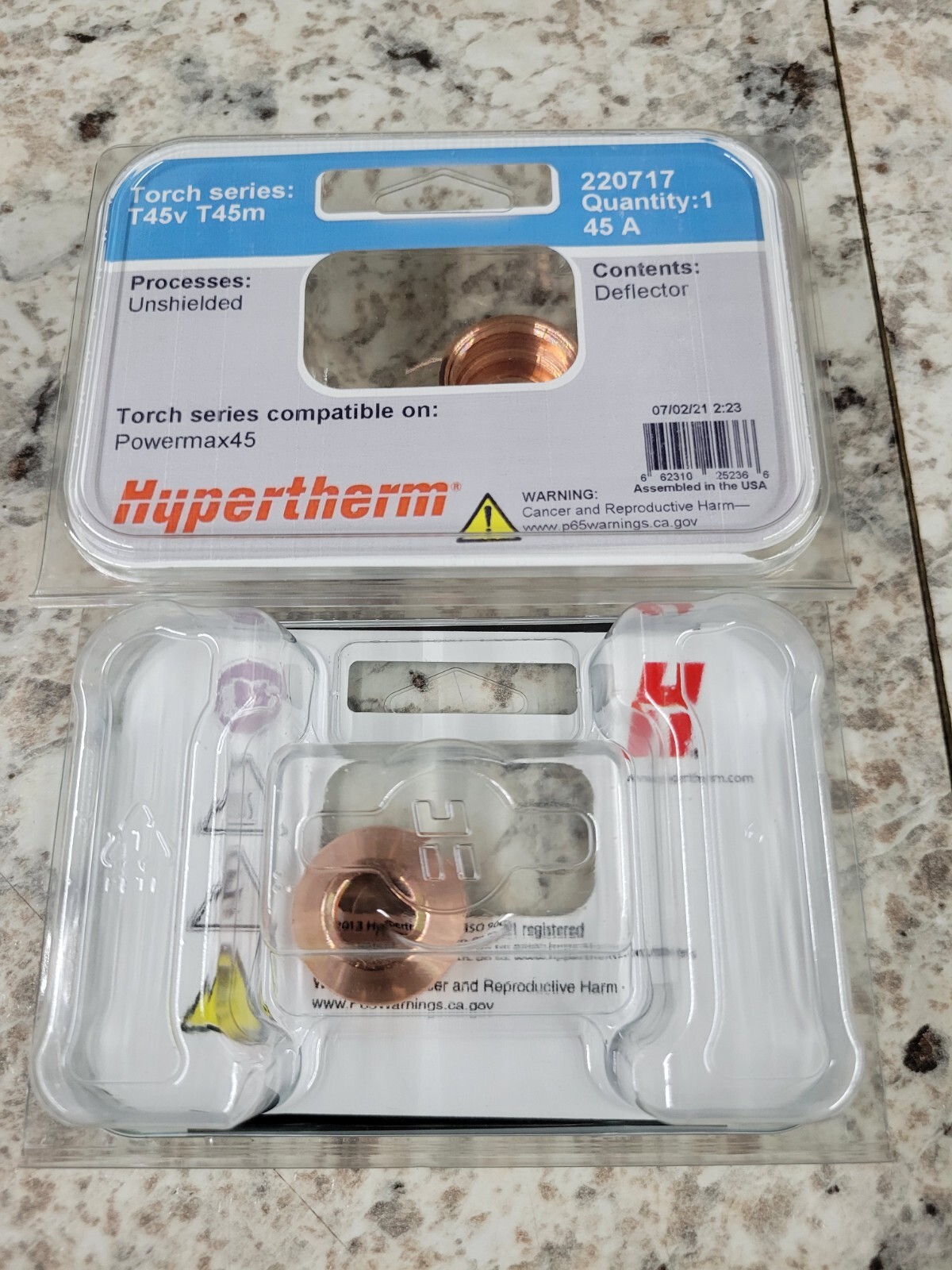 Hypertherm unshielded deflector # 220717