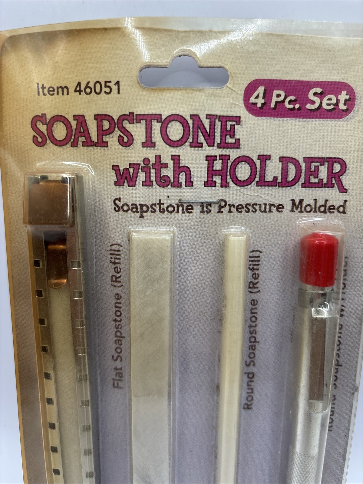 4 Pc Soapstone Marker Set with Holder