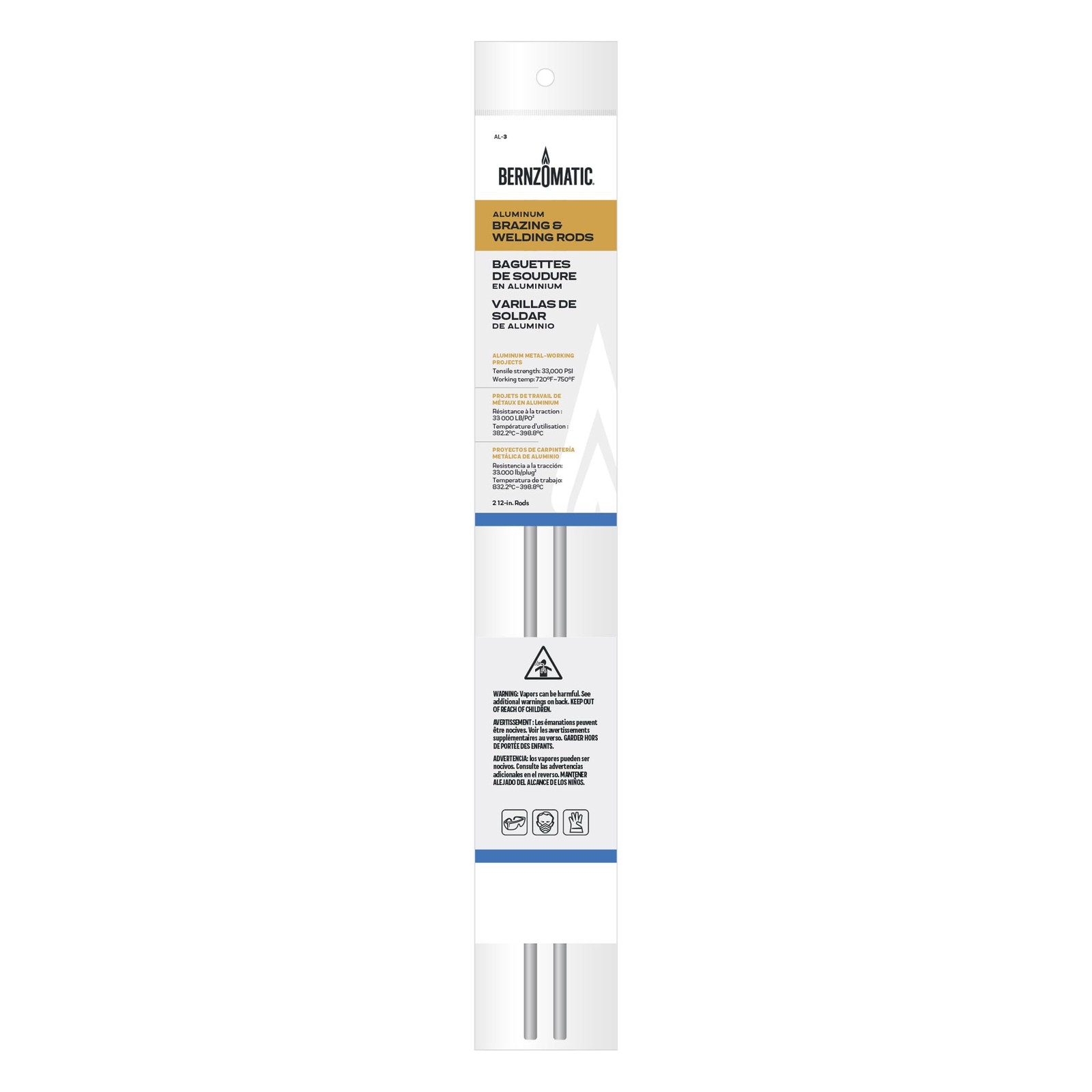 Bernzomatic® Aluminum Brazing and Welding Rods – Two 12 Inch 1, No Color