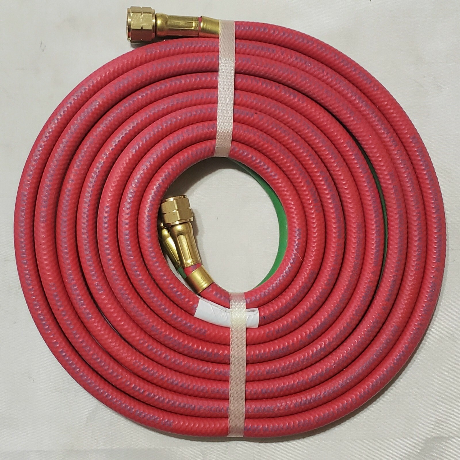 12′ x 3/16″ Twin Welding Torch Hose Oxygen Propane LP Grade T Made In USA