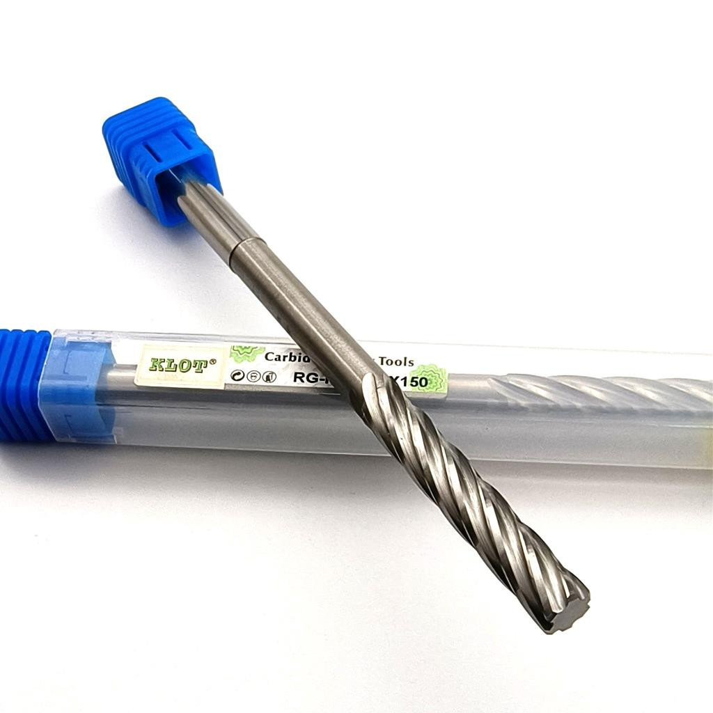 KLOT Solid Carbide Right Spiral Chucking Reamer 5mm-20mm Extended L150mm/200mm