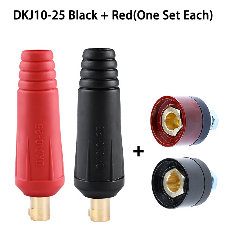 Copper DKJ Male Female Cable Connector Welder Quick Fitting Socket Plug Welding