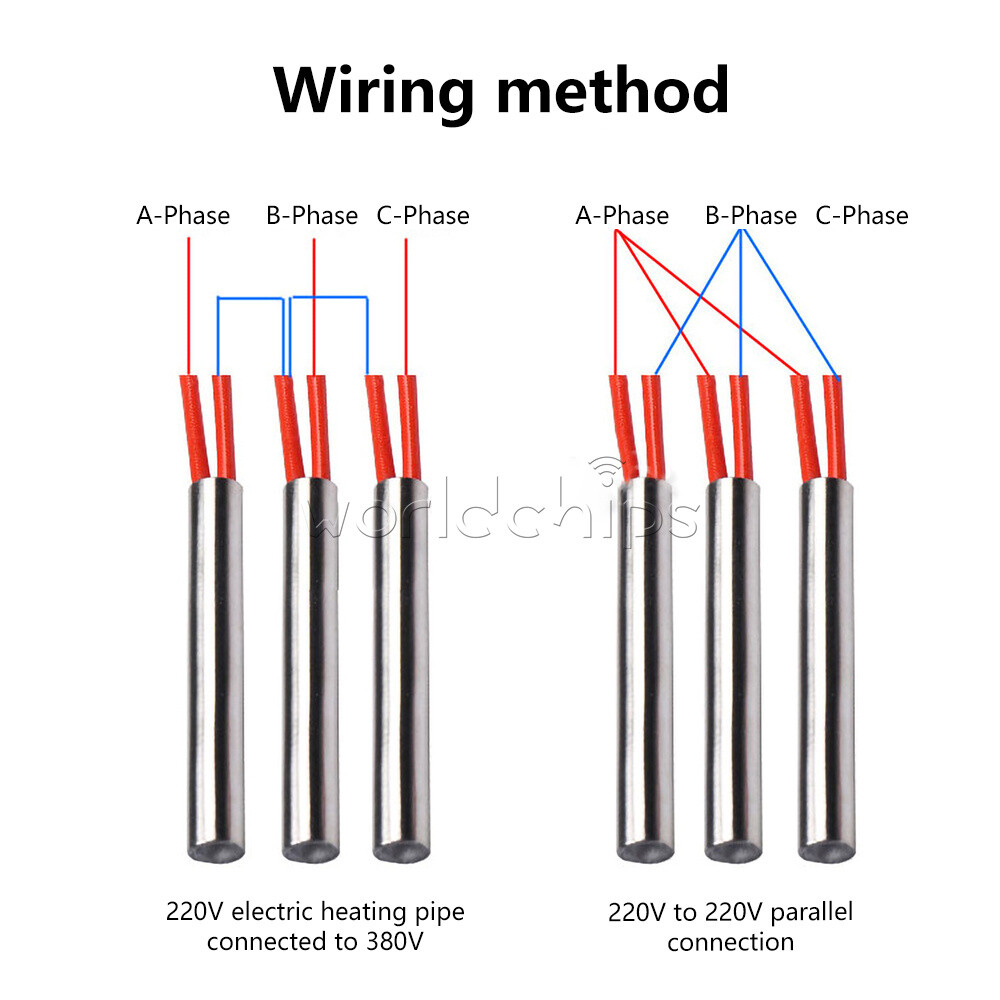 Cartridge Mold Heating element heater Tube Single Head 6-10mm AC 220V 100-200W