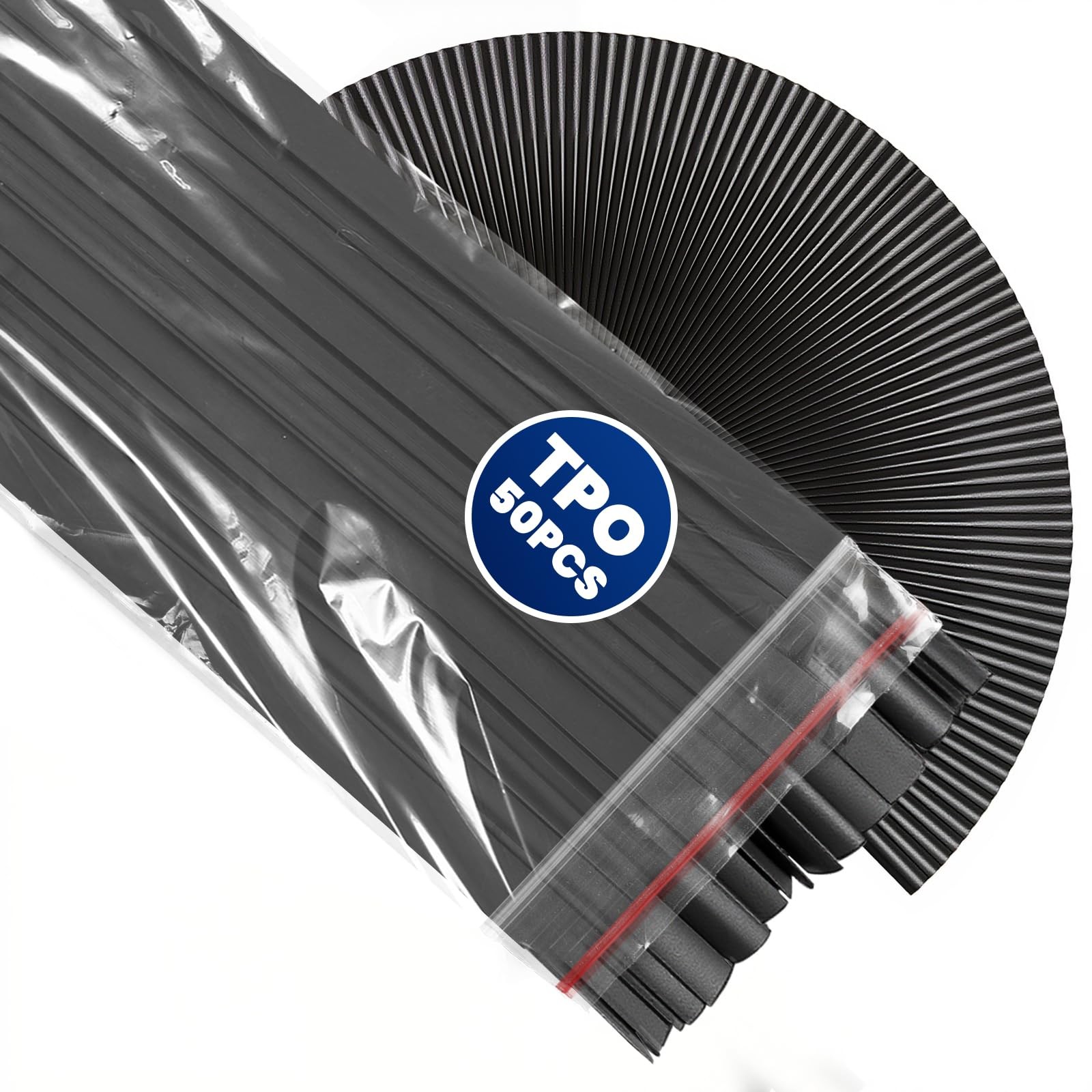 50 pcs Black Plastic Welding Rods for Repairing Plastic Bumpers,Kayaks,TPO TE…