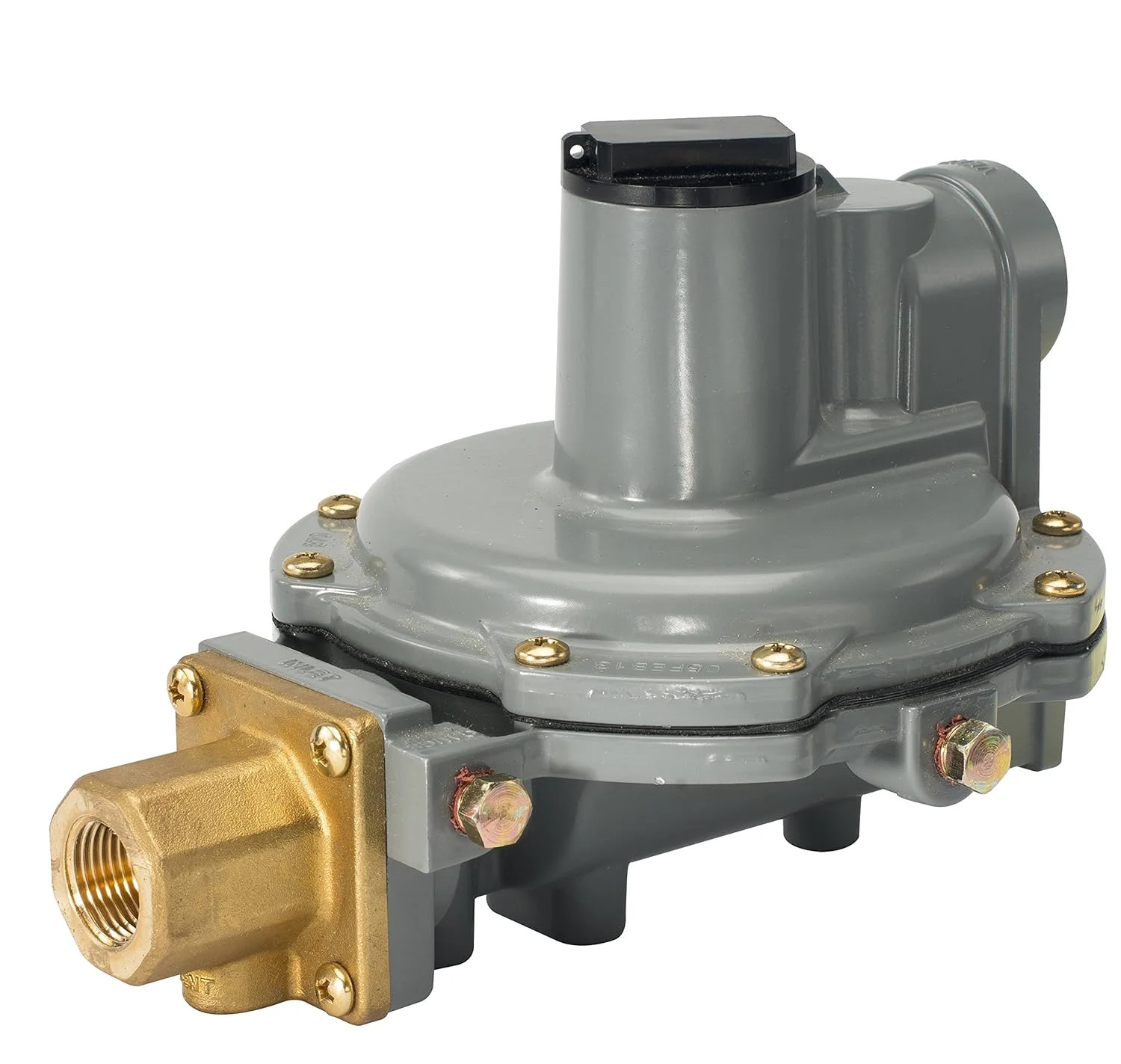 R632A-JFF Integral Two Stage Propane Regulator – LP Gas Pressure Control for Tan