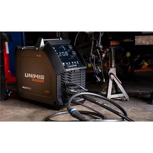 UNIMIG Razor Multi 250 Welder, 3-in-1 Mig Tig Stick Welding Machine 15A, U11009K