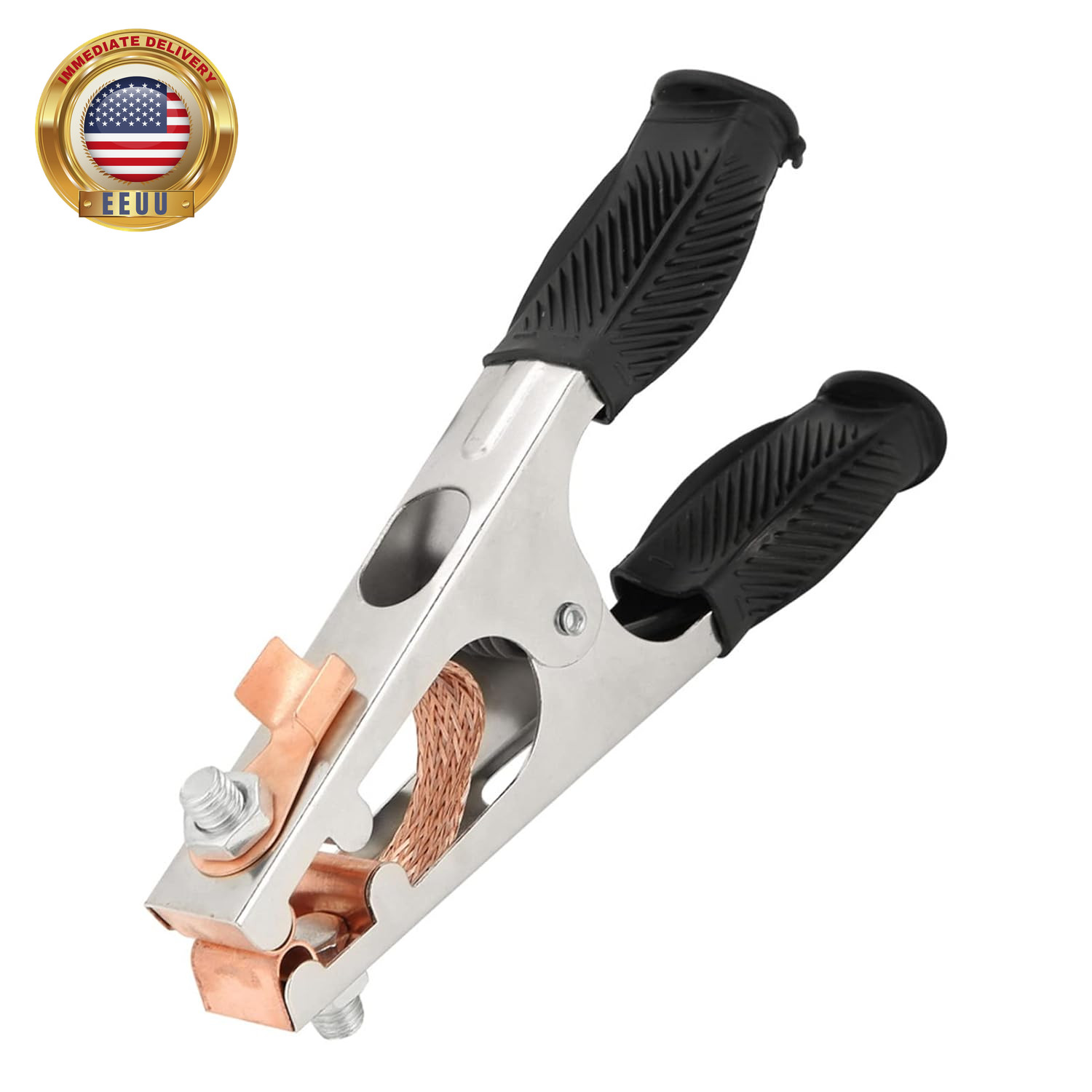 500A Ground Clamp, Electroplated Ground Clamp Copper Welding Earth Clip Perfect