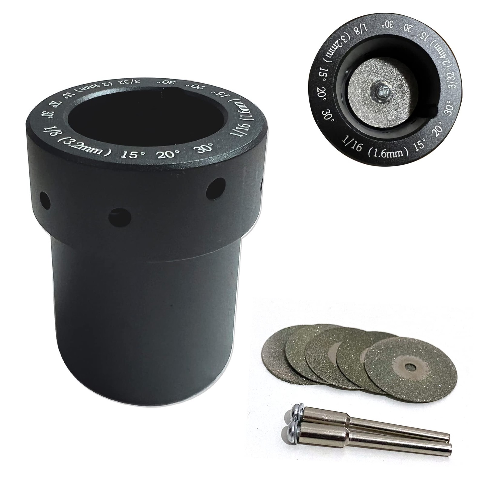 KAYBOBEZK Tungsten Sharpener Grinder Head TIG Welding Rotary Tool, 25mm