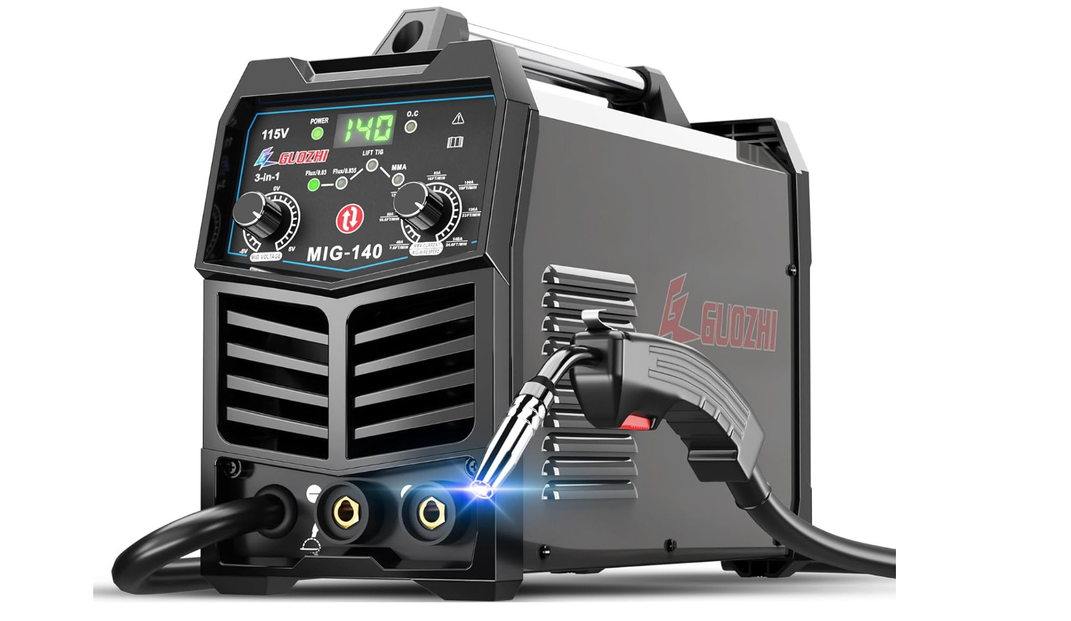 3 In 1 MIG Welder FLUX MIG/ARC/LIFT TIG 140A Multi 110V Welding Machine 110V