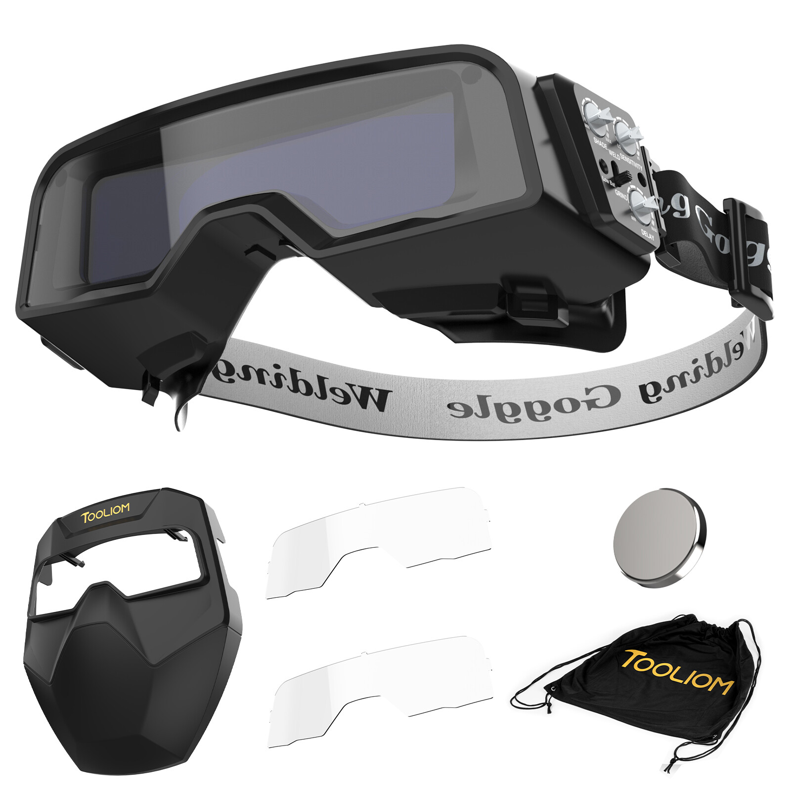 Welding Goggles Auto Darkening True Color & Detachable Eye Protection Safety
