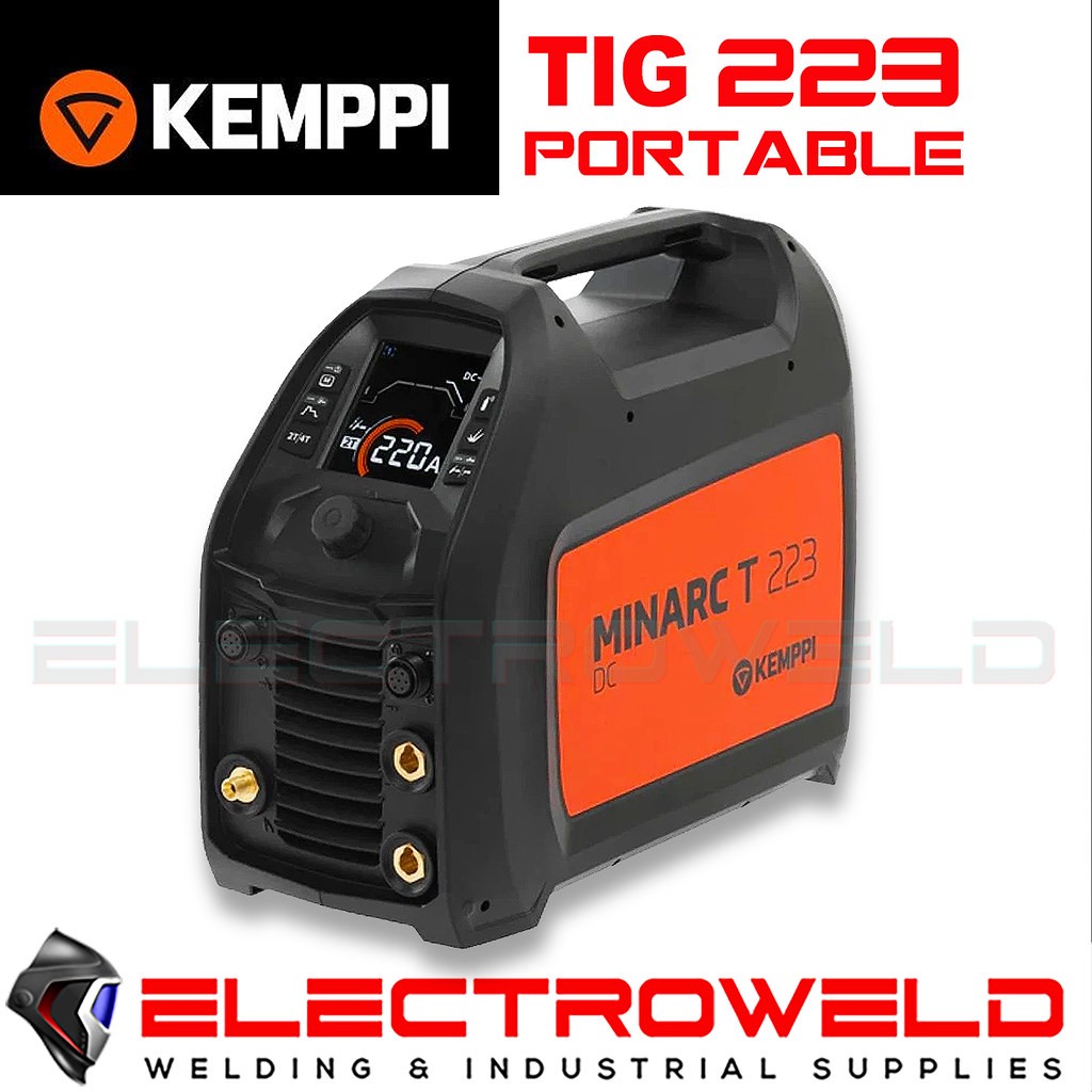 KEMPPI Minarc T 223 DC Portable TIG Welder, TIG Welding 220A, P223TX225G8AU