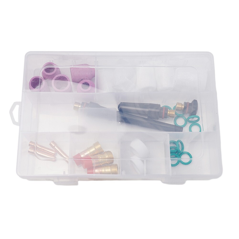 31PCS For WP-17/18/26 TIG Welding Torch Gas Lens #12 Glass Cup Kit Parts