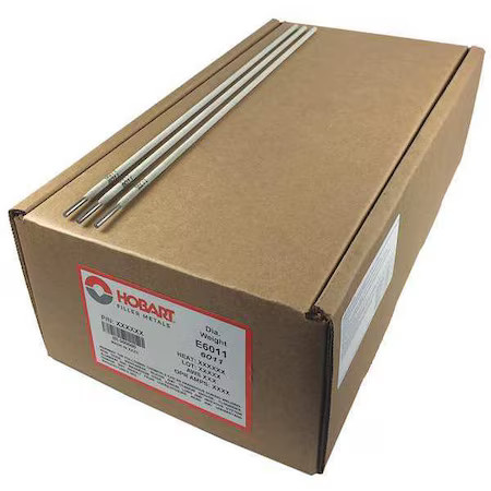 Hobart Welding Products 54Jk77 14-1/2″ Stick Electrode 1/8″ Dia., Aws E6011, 50