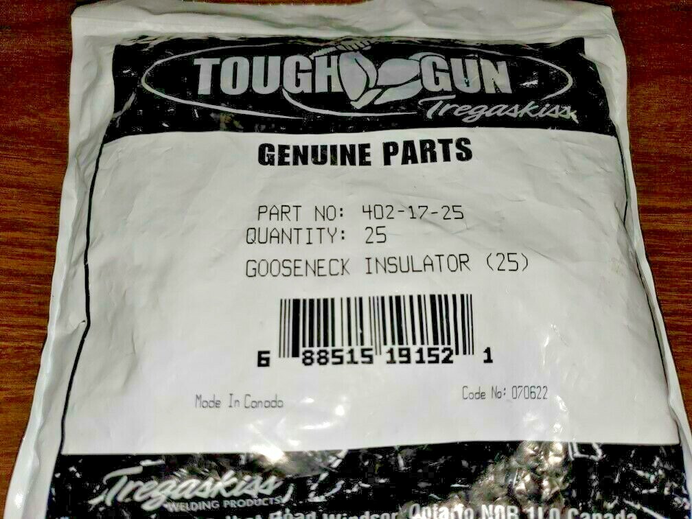 Tregaskiss Gooseneck Insulator 402-17-25 PACK OF 25