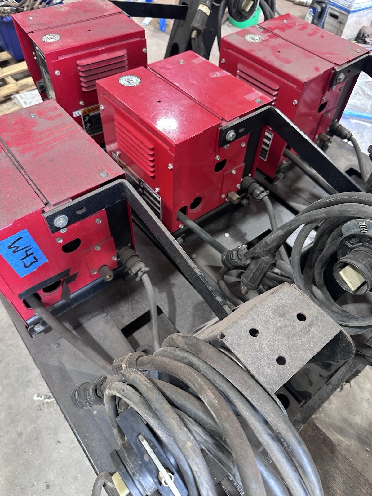 Lincoln Electric LN7 Wire Feeder WITH SPOOL HOLDER AND SWIVEL BASE Lot Of 4