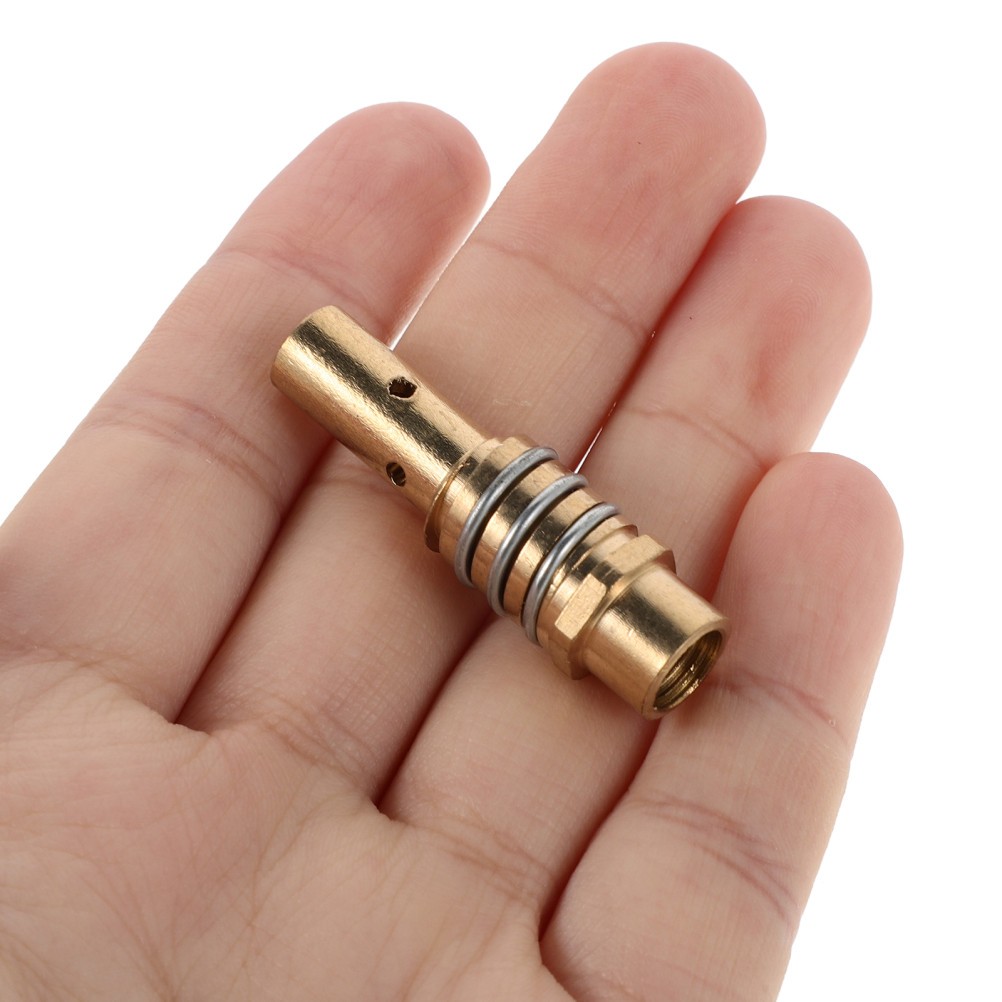 10Pcs Golden Alloy Welding Torch Replacement Contact Tips Holder Durable Parts