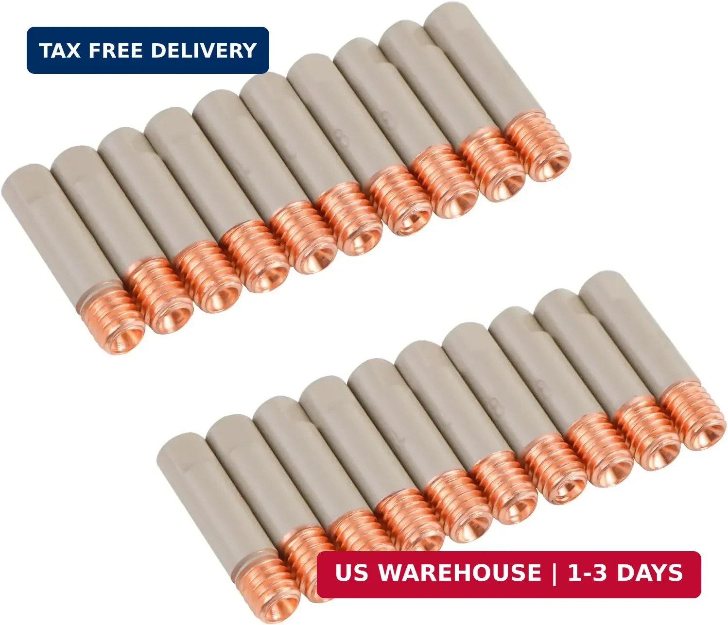 MIG Welding Contact Tips with Non-Stick Coating .035″(0.9mm) Ceramic Contact Tip