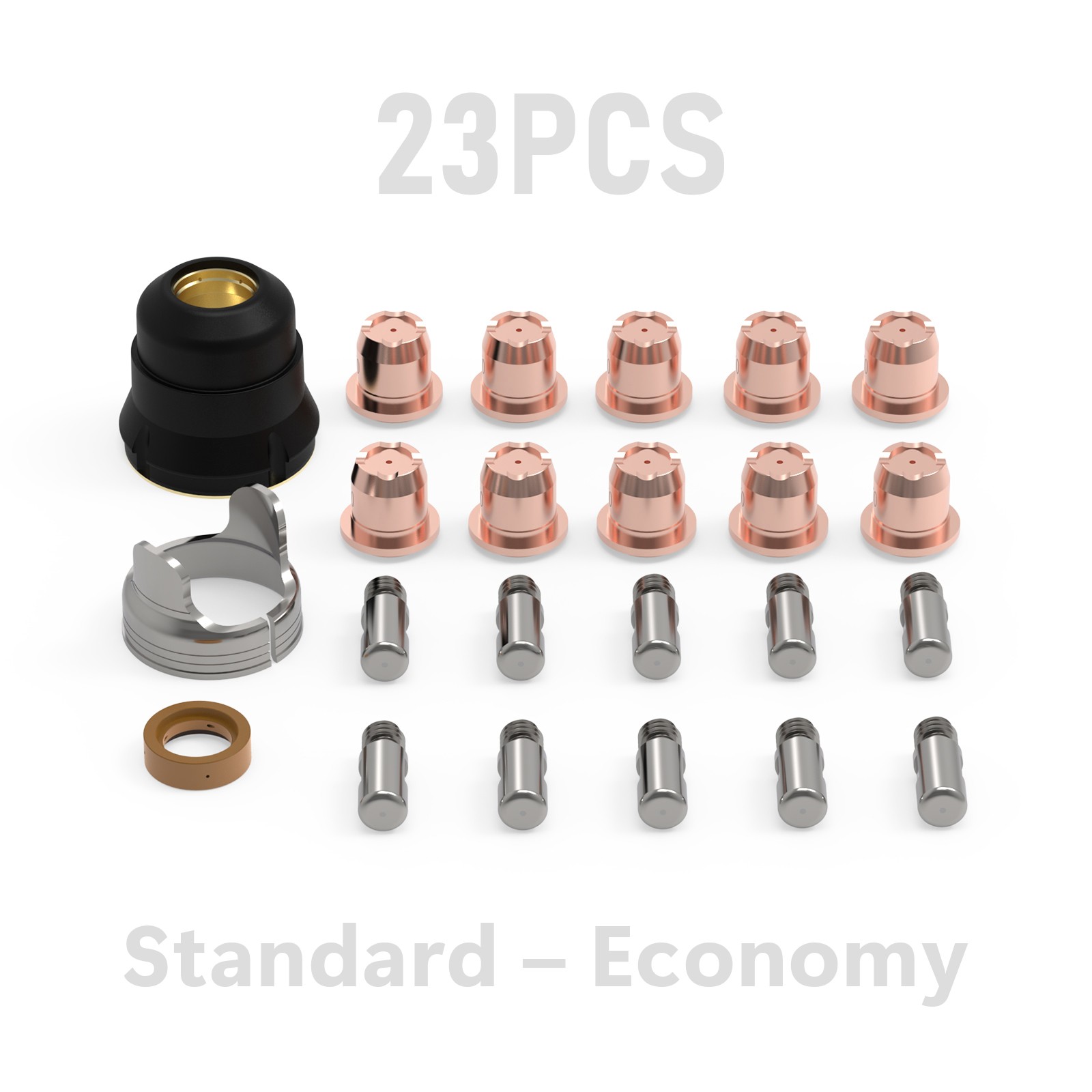 23/44pcs IPT40 Plasma Cutter Consumables for YESWELDER CUT-55DS/65DS