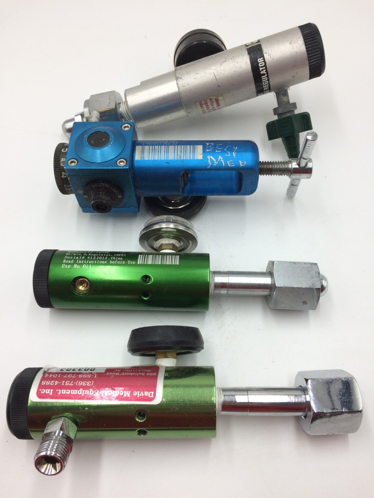 4 Oxygen Gas O2 Regulator Gauge Medline,Made in USA