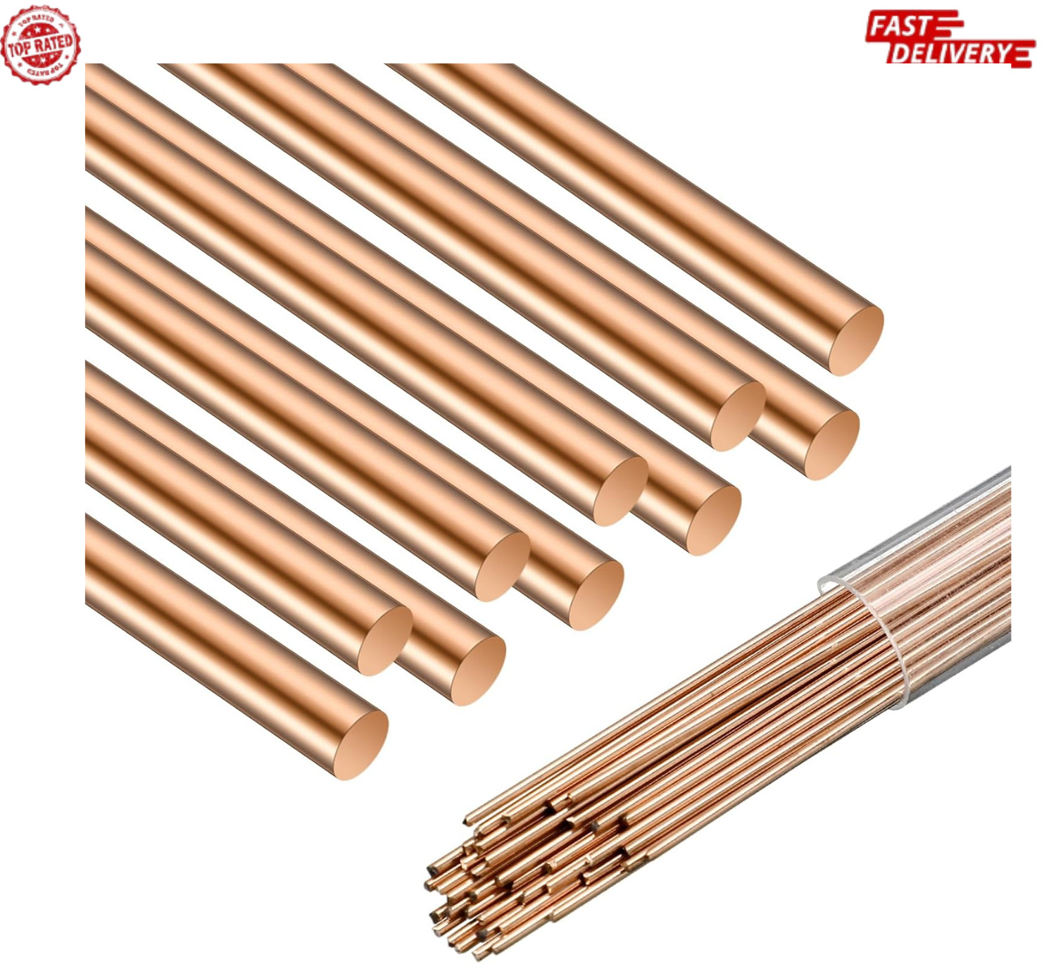 40 Sticks Brazing Rods AWS Bcup-5 15% Silver Solder Phos Copper Brazing Alloys r