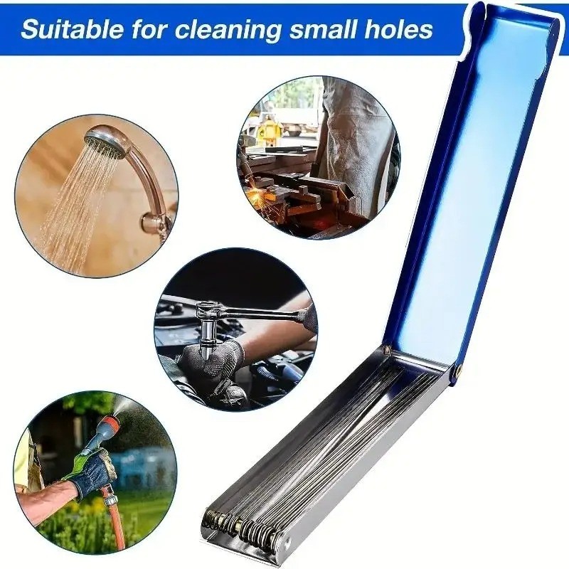 Blue Metal Shell 13 in 1 Welding Torch Nozzle Tip Cleaner For Welder Soldering