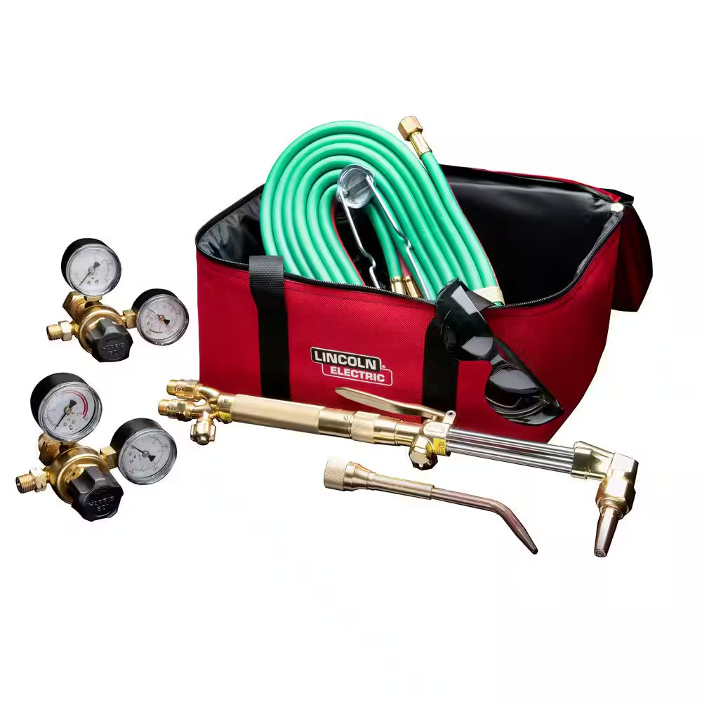 Cut Welder Kit with Torch, Oxygen and Acetylene Regulators, 3/16 In. X 12 Ft. Ho