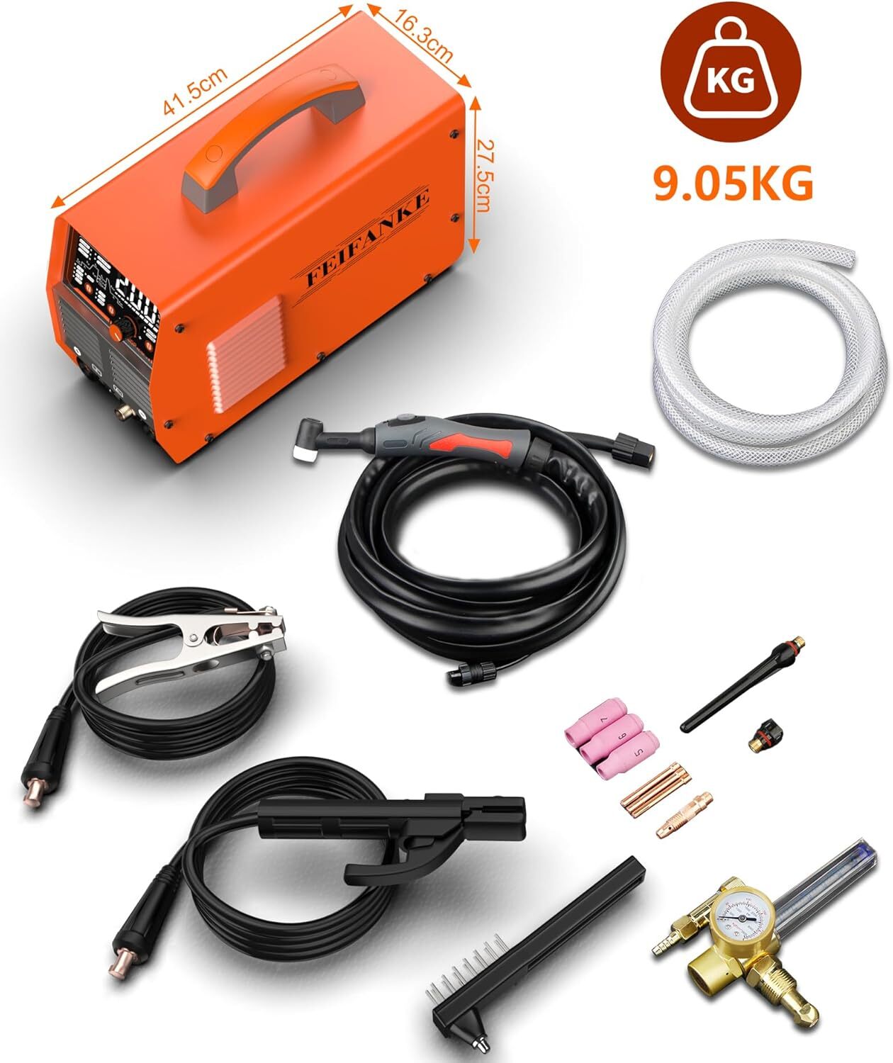 FEIFANKE TIG Welder 200A, 7 IN 1 ARC/AC/DC TIG/Pulse TIG Welder for steel, Alum