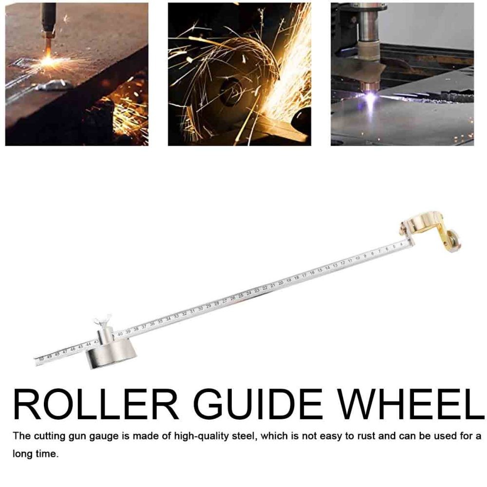 Plasma Cutter Guide Tool Torch Circle Guide Roller Wheel, 5-50cm Circular Radius