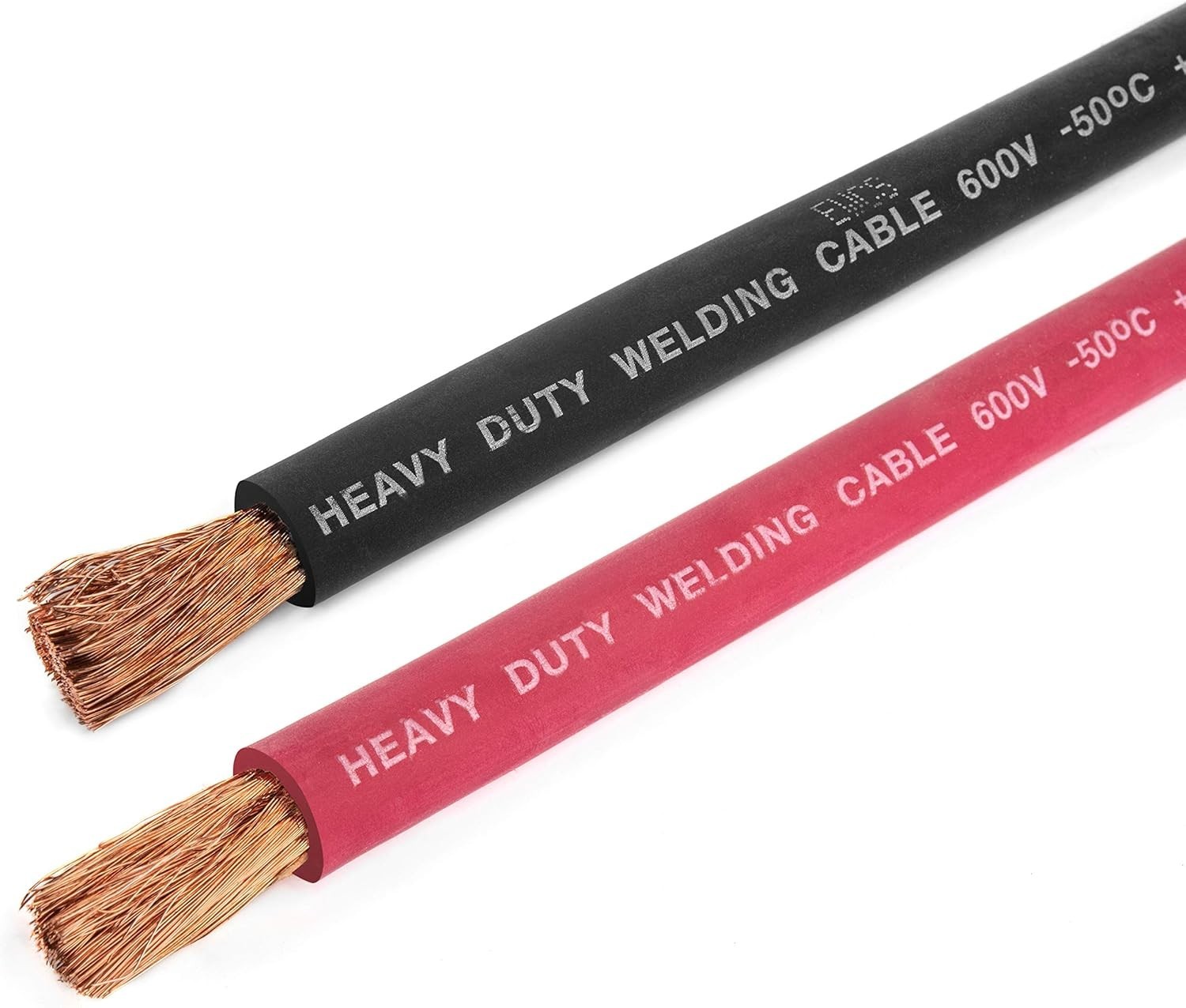 Extra Flexible 4 Gauge Welding Cable – 600 Volt, 30 Feet Total, Quality Assured