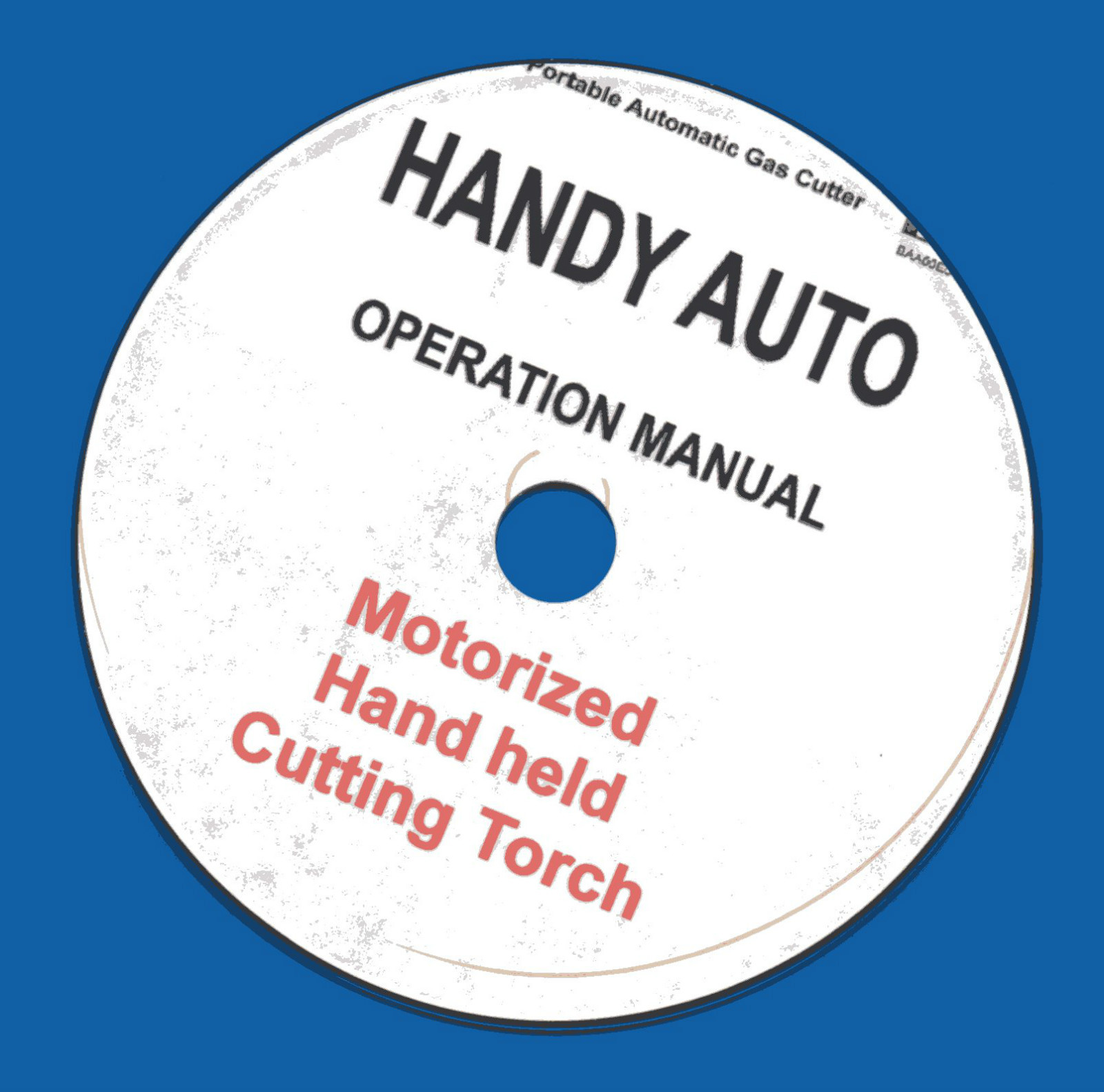 Koike Handy Auto motorized cutting torch, owner & op manual on CD-ROM