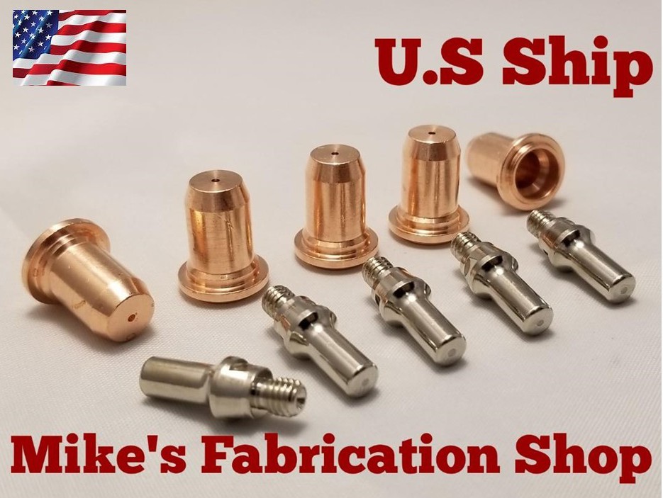 10PC electrodes & nozzles for Lincoln Electric 20 plasma cutter K2820-1