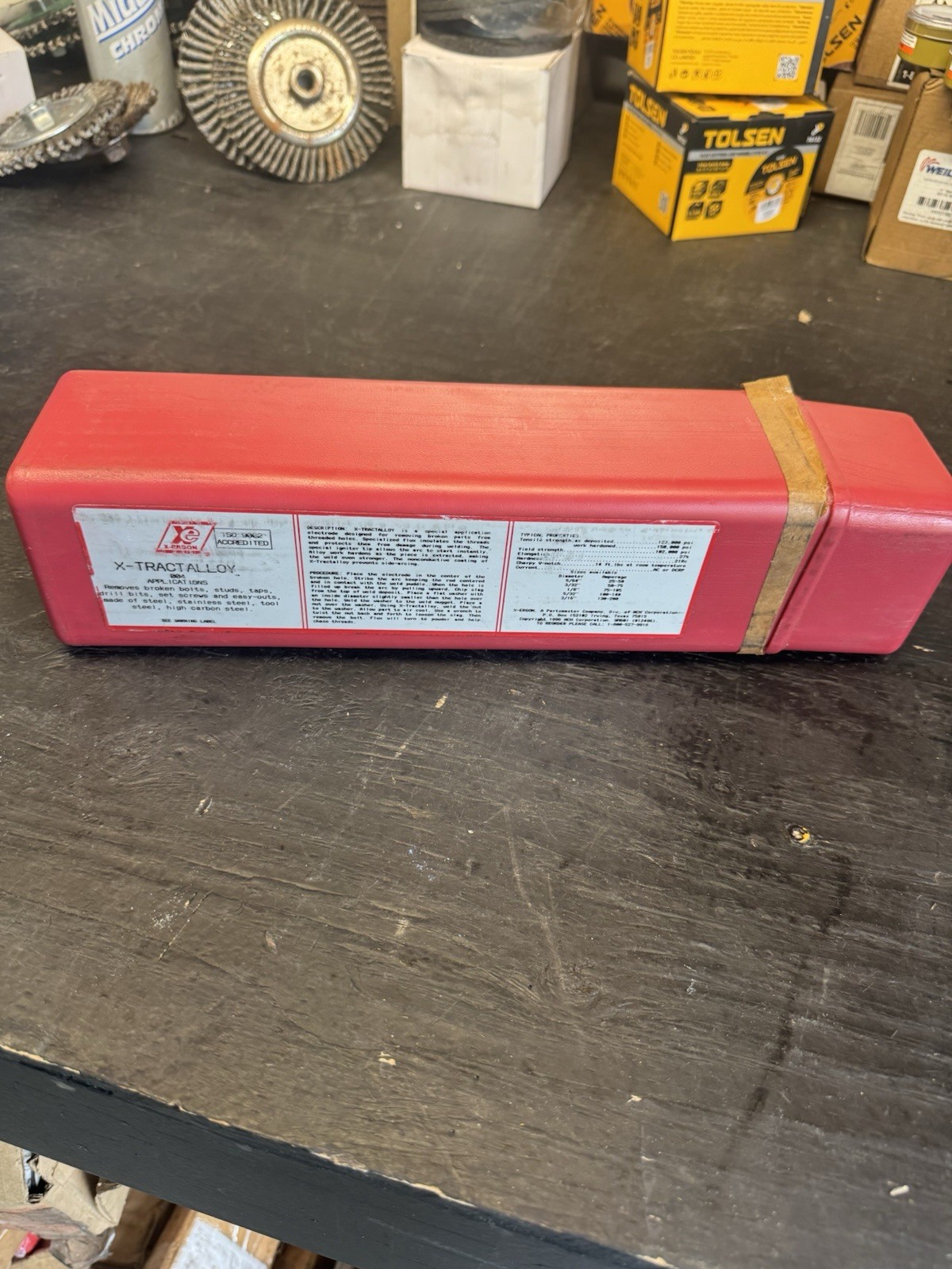 X-ERGON X-Tractalloy 1/8”x14”10lbs WELDING ROD*NEW OPEN BOX*
