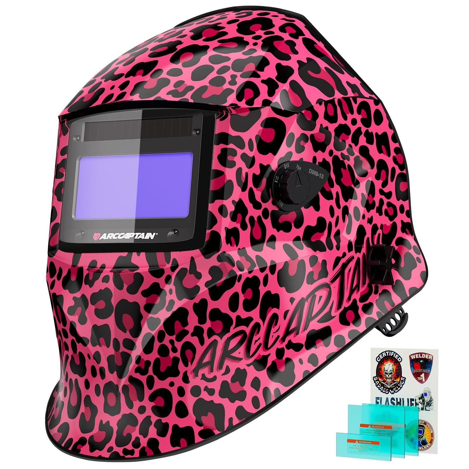 ARCCAPTAIN Welding Helmet Auto Darkening, 1/1/1/1 True Color Welding Hood, 4 …