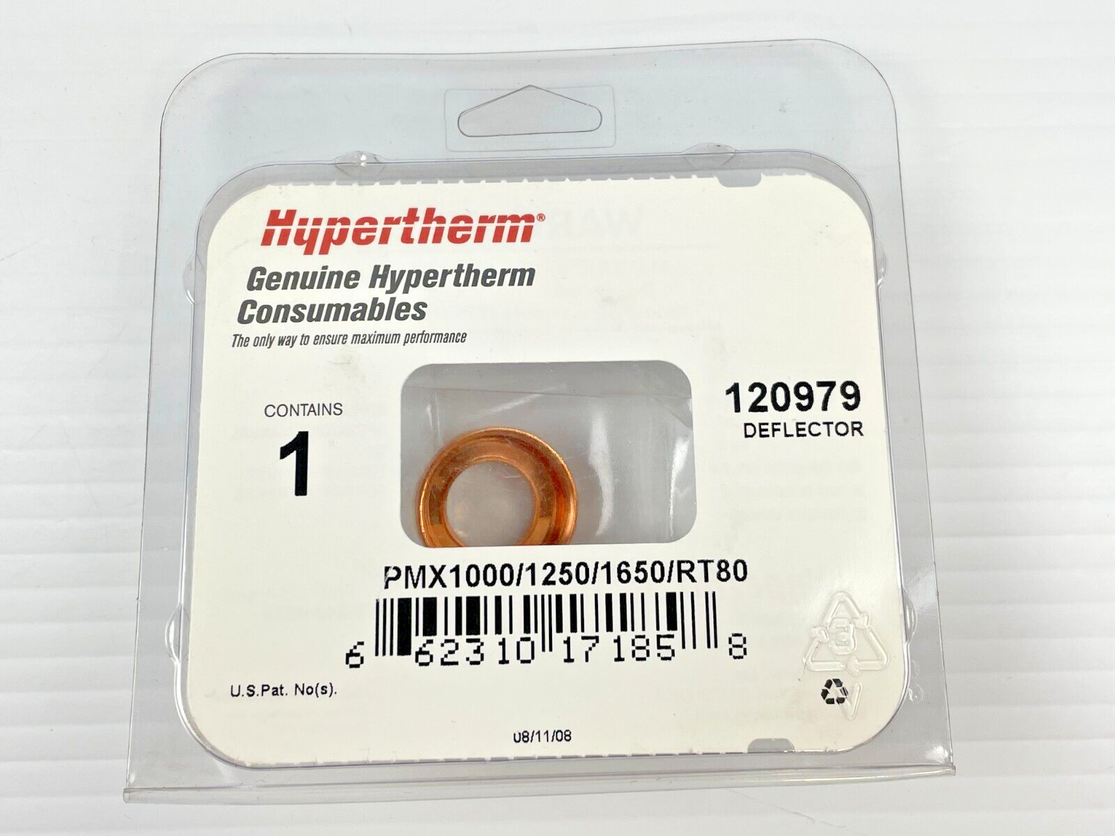 Hypertherm 120979 Deflector, PMX1000/1250/1650/RT80