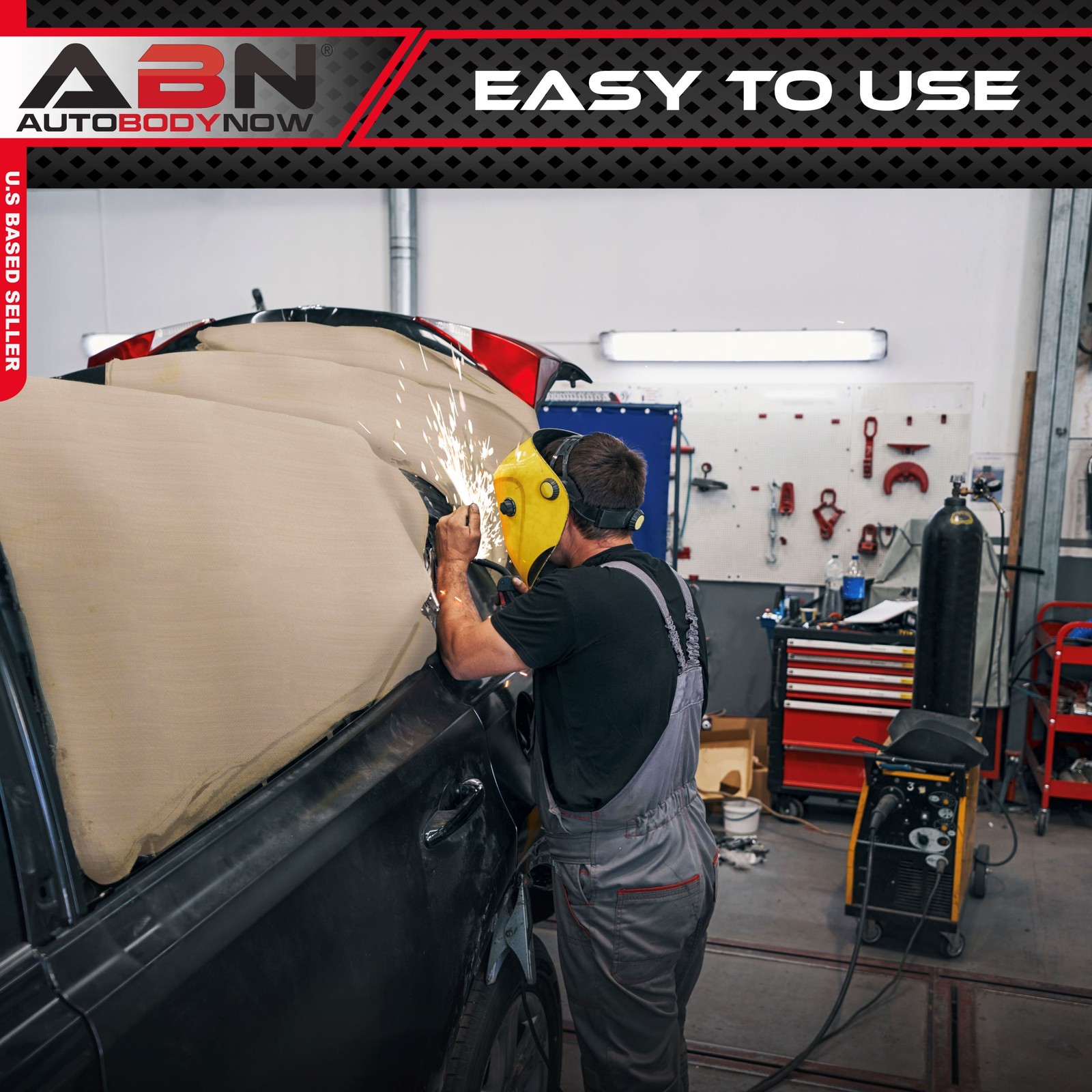 ABN Fire Blanket Fiberglass Welding Blanket Fireproof High Temp Insulating 4x6ft