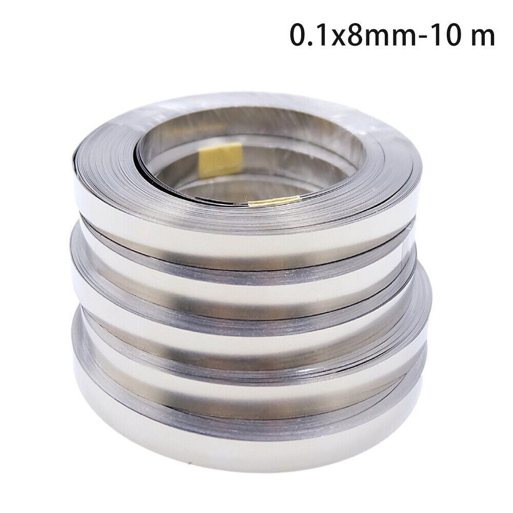 10M Pure Nickel Plate Strip Tape Sheet For DIY Li 18650 Battery Spot Weld ToolUS