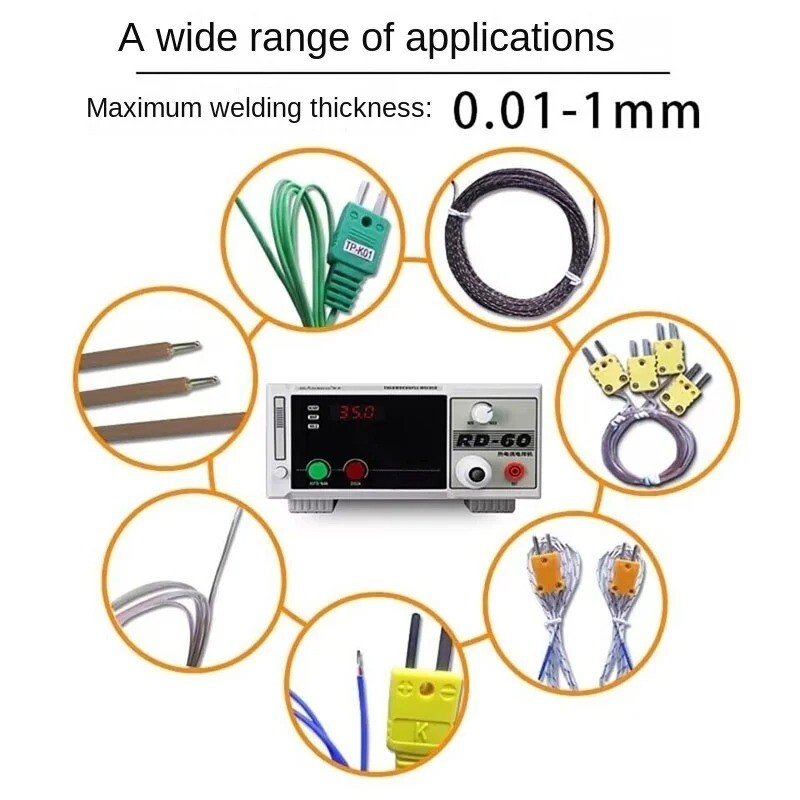 0.01-1Mm Rd-60A/60B Spot Welding Thermocouple Butt Welder Metal Wire Probe