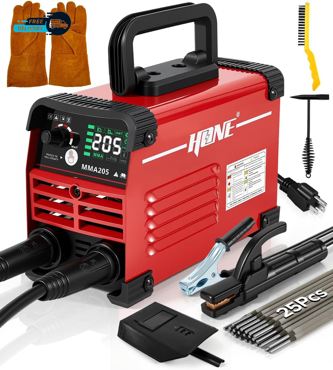 Stick Welder 110V Upgraded 205Amp Mini Welding Machine with Lift Tig