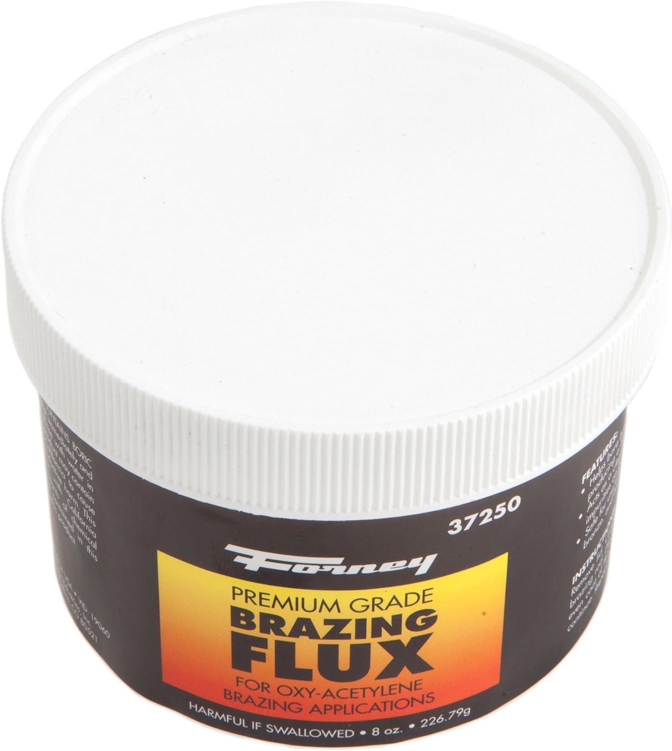 Versatile Brazing Flux, 8-Ounce Tub Ideal for Copper, Brass, Bronze Metals