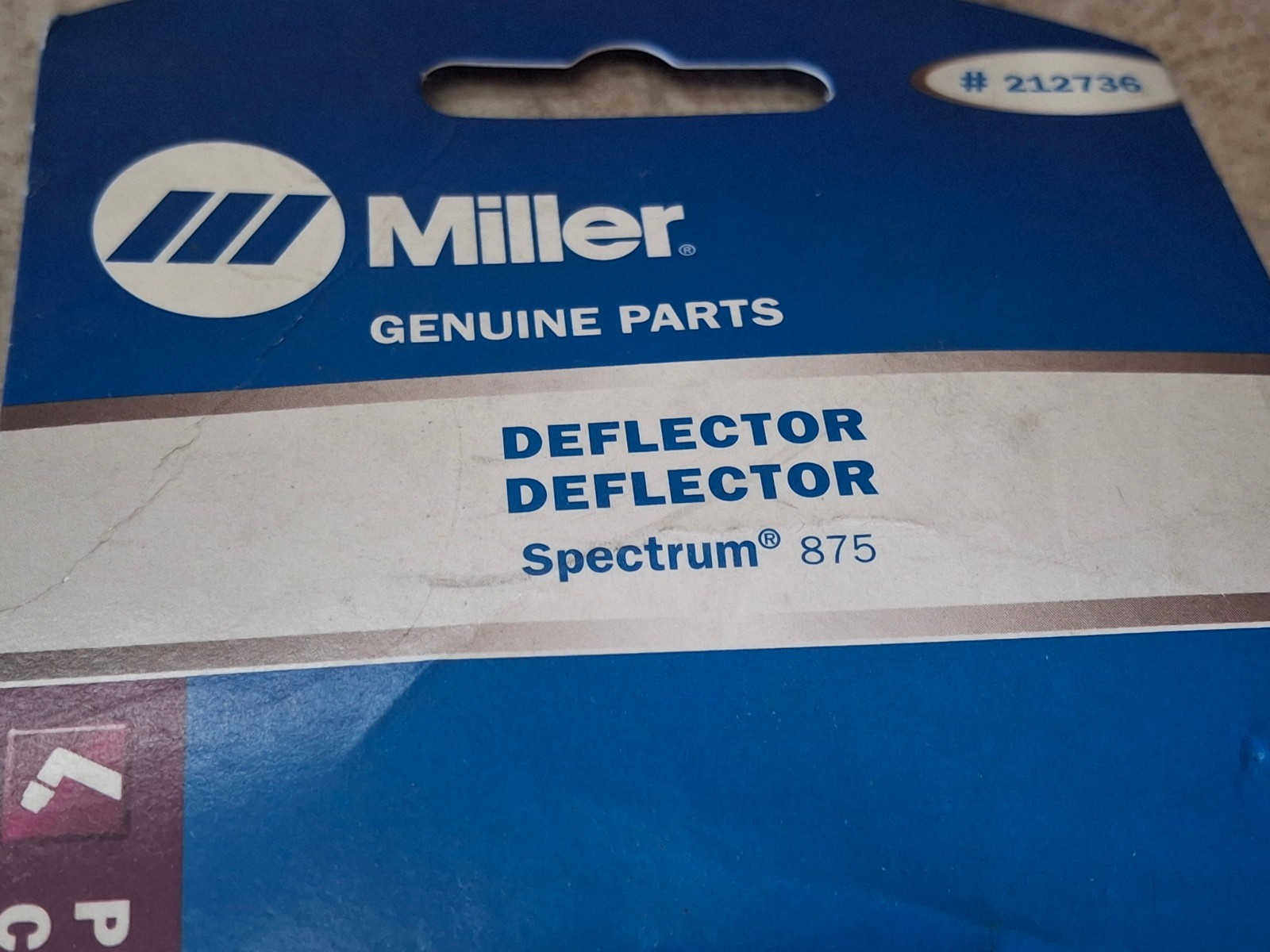 Miller 212736 Plasma Cutting Deflector Spectrum 875