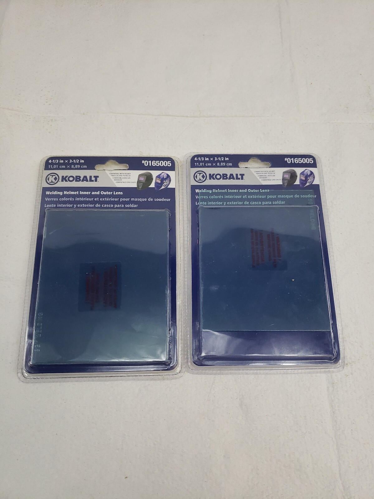 Kobalt 16505 Welding Helmet Inner Replacement Lens- SEALED-LOT OF 2