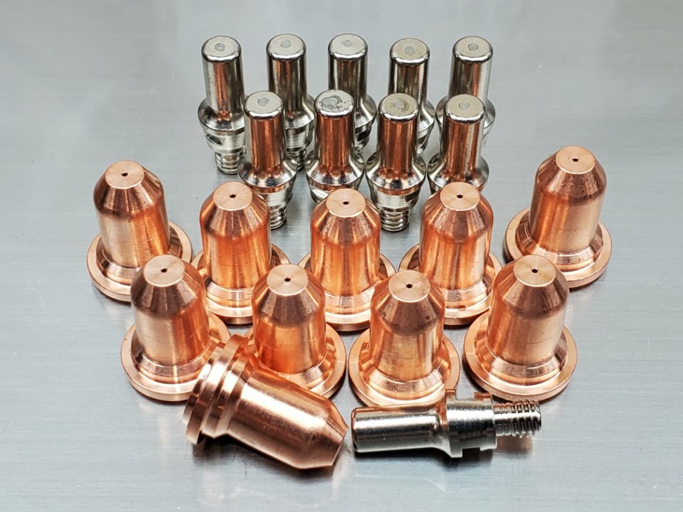 85392 – 20A Tips + Electrodes For FORNEY® Easy Weld 20 P 251 20P Plasma Cutter