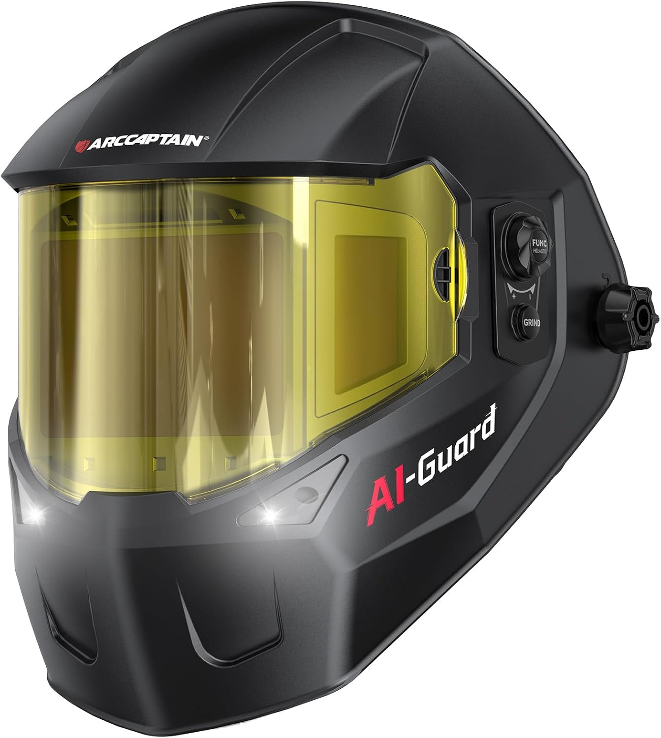 Intelligent Auto-Shade Welding Helmet, 180° Panoramic Auto-Darkening Hood with I