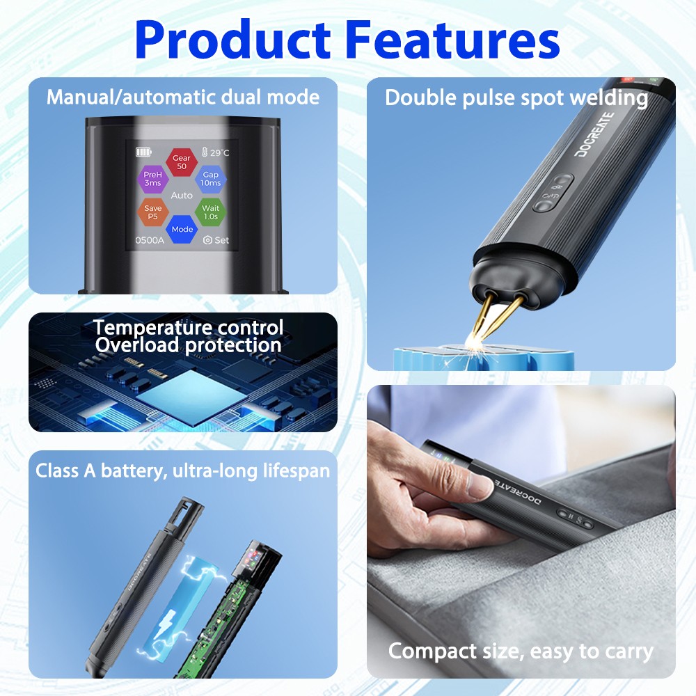 5/10/80/99 Levels Battery Spot Welder Portable Handheld spot welding machine