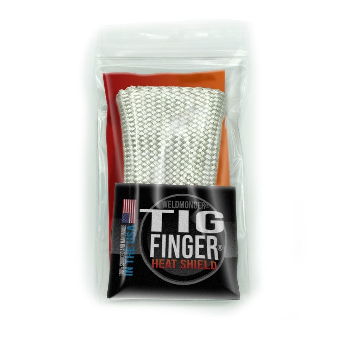 Weldmonger TIG Finger Heat Shield, Pocket Size, Fiberglass, Unisex pocket size
