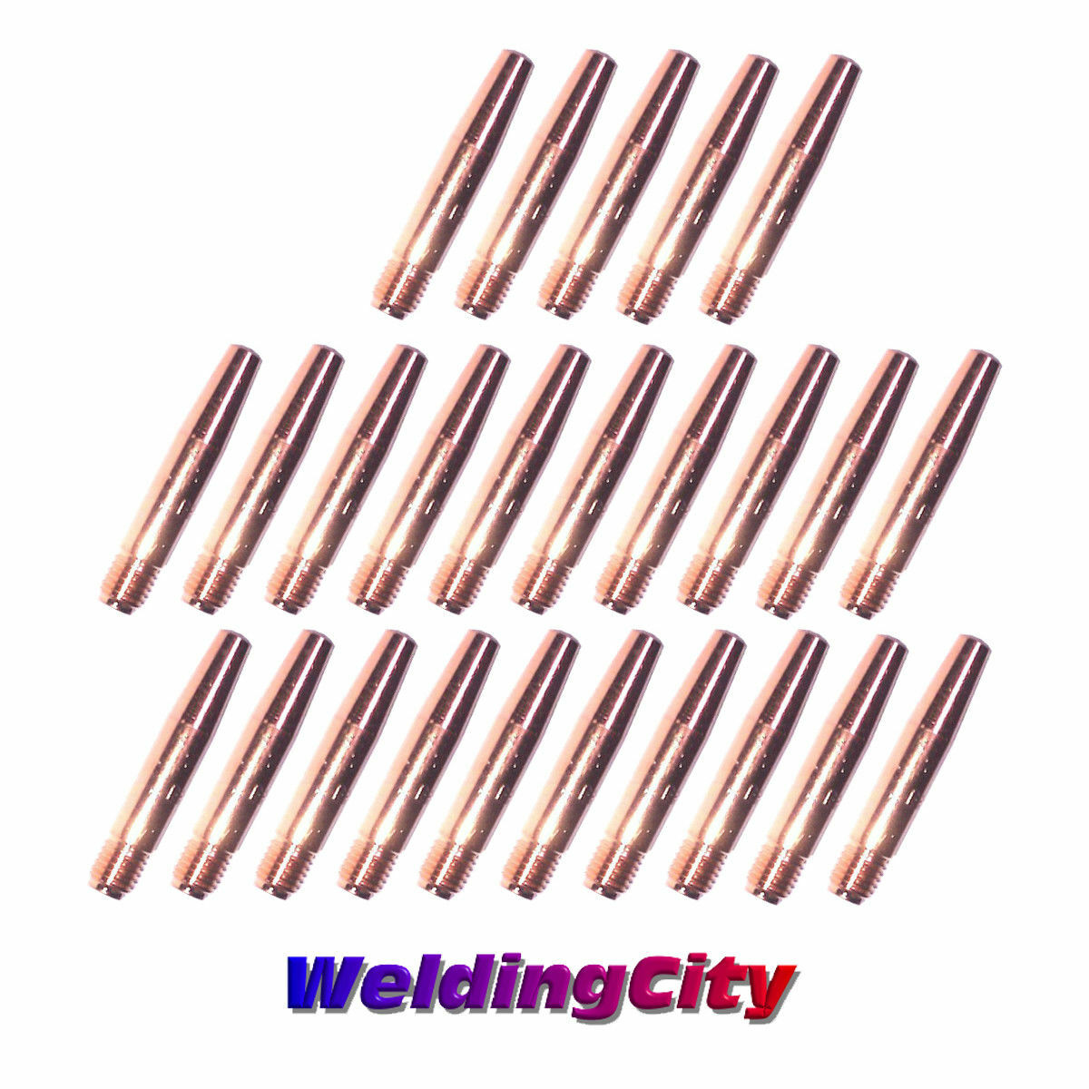 WeldingCity® 25-pk MIG Welding Gun Tapered Contact Tip 14T-35 for Lincoln Tweco
