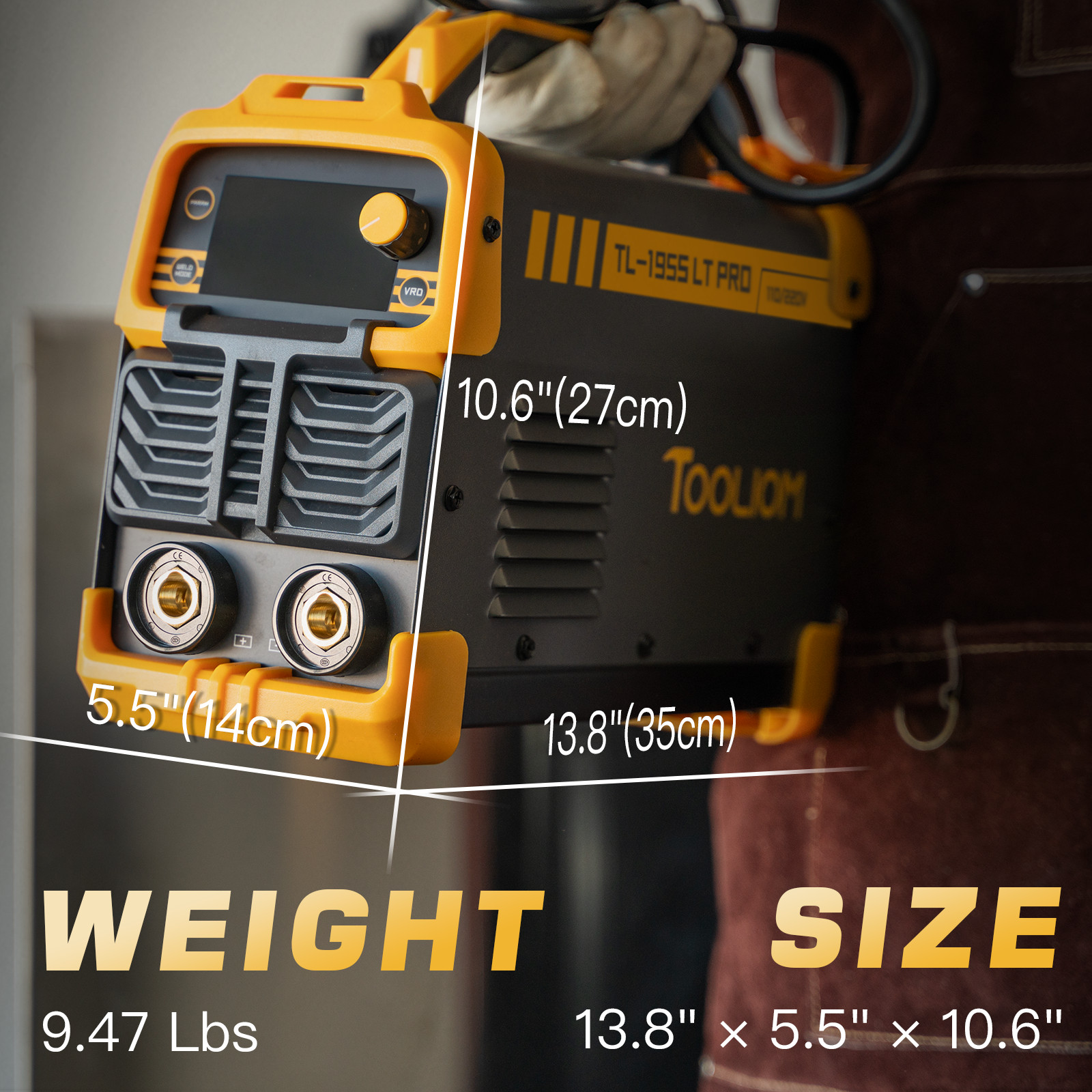 195A Stick/LiftWelder with Lift TIG Torch 110V/220V Dual Voltage Welding Machine