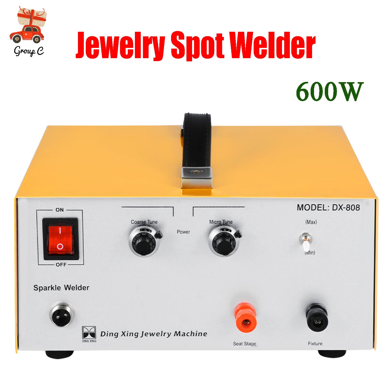 600W Jewelry Spot Welder Laser Welding Machine for Gold Silver Metal 1-80A