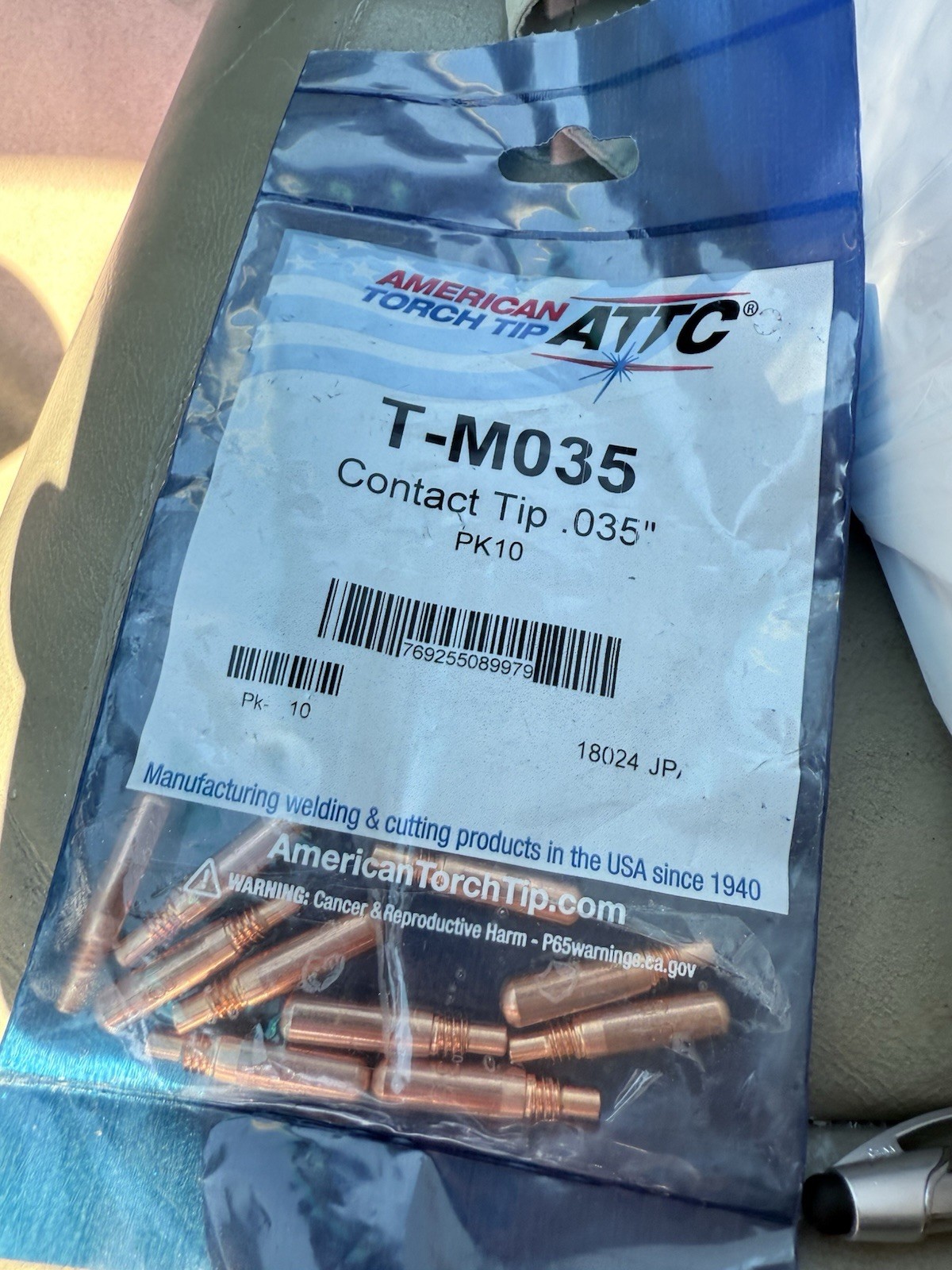 10pc T-M035 .035″ Contact Tips Fits Miller MIG AccuLock™ MDX™ 100 250 EZ Select