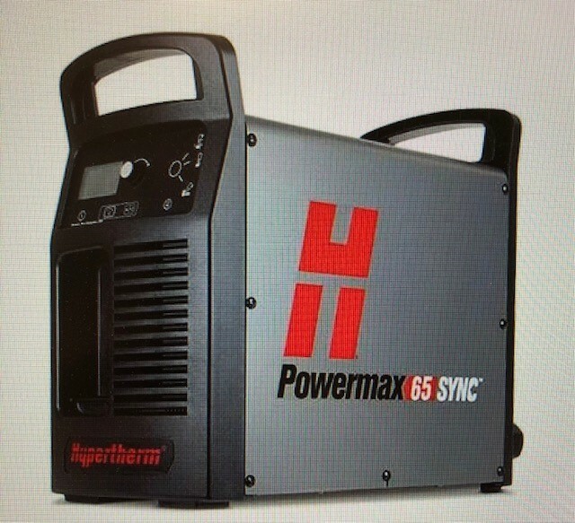 HYPERTHERM POWERMAX 65 SYNC PLASMA CUTTER – 083343 200-600v 1/3ph
